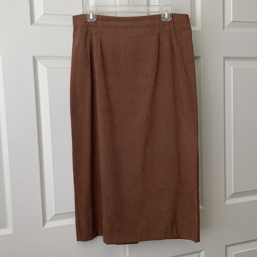 PETITE Midi-Maxi Pencil Skirt - Camel